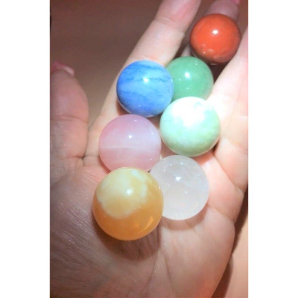 Chakra Sphere Set - ( 7 Spheres) - Picture 2 of 4